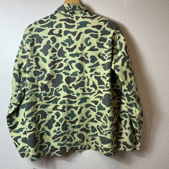 VTG 60’s Crown King Gold Label Camo Hunting Set - Pants 36x30 L/S Coat Large - Picture 3 of 15